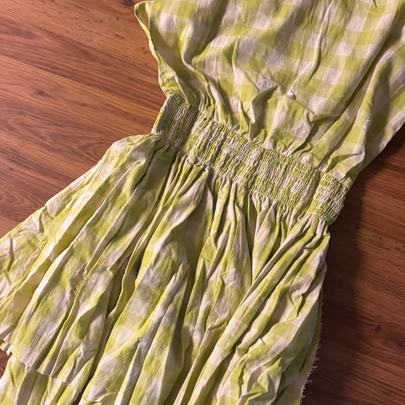 NWT Rujuta Sheth Anthropologie Green Gingham Dress - Picture 8 of 11